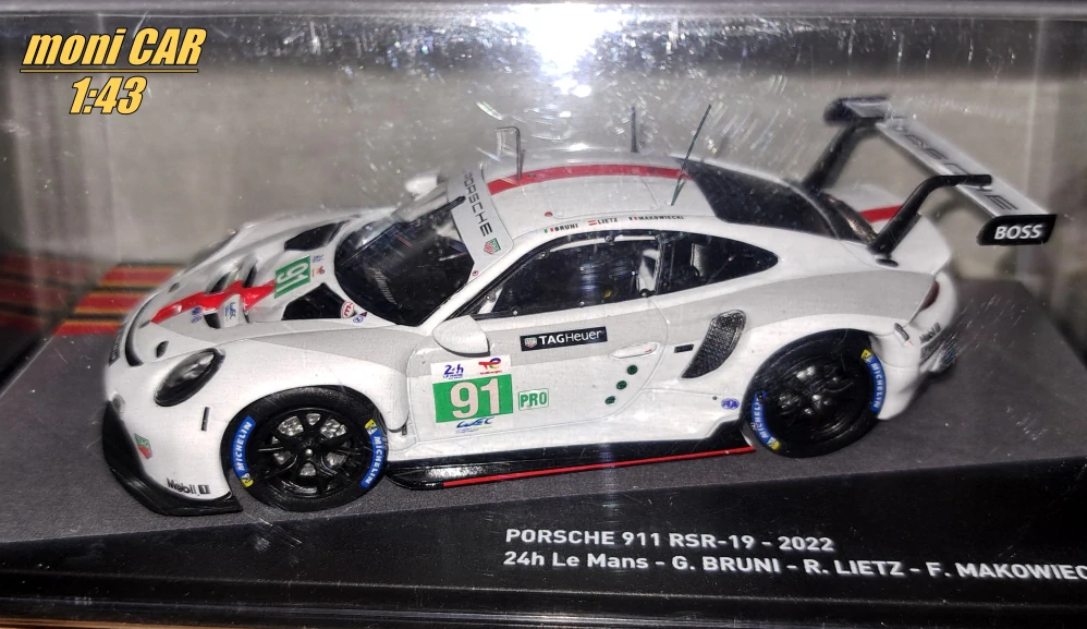 PORSCHE 911 RSR-19 No.91 - G. Bruni - R Lietz - F. Makowiecki - Winner LMGTE-Pro 24h LeMans 2022 (1:43) DeAgostini
