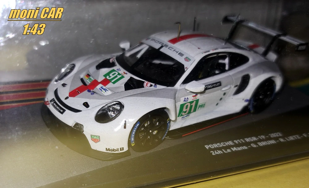 PORSCHE 911 RSR-19 No.91 - G. Bruni - R Lietz - F. Makowiecki - Winner LMGTE-Pro 24h LeMans 2022 (1:43) DeAgostini
