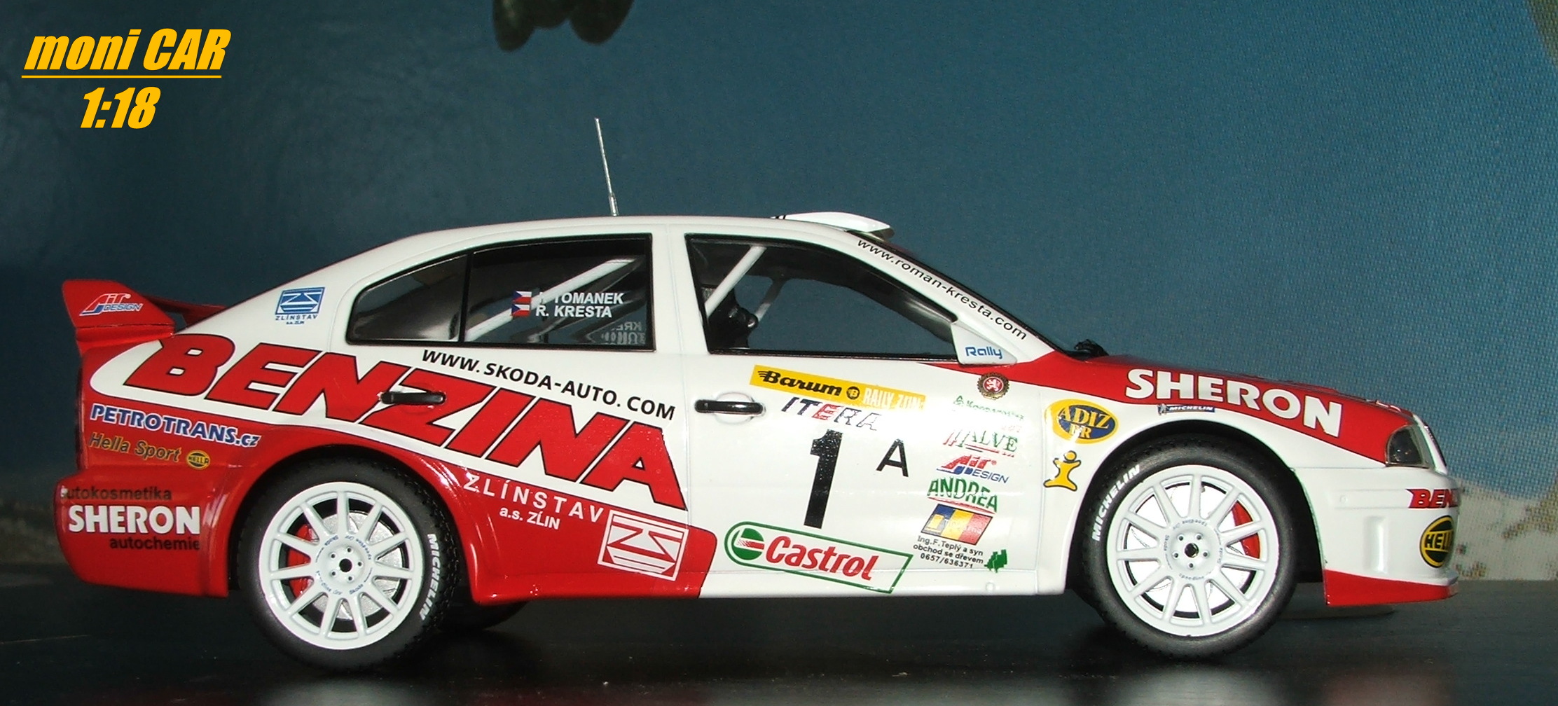 FOX18 Škoda Octavia WRC EVO 3 - No.1 (MBN 98-16) R. Kresta/J. Tománek (1:18) FOX18