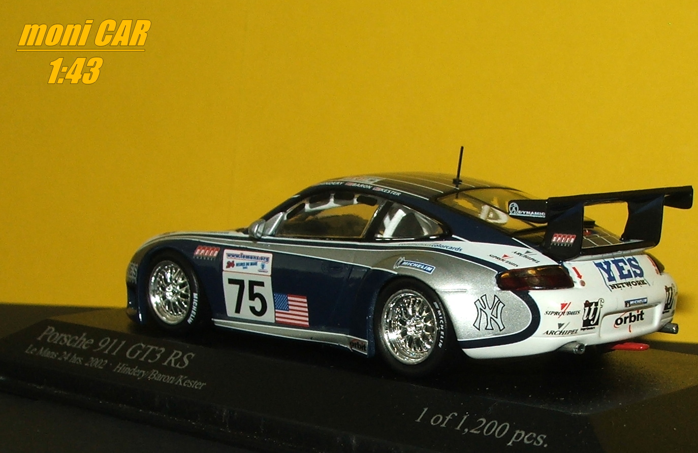 PORSCHE 911 GT RS 24 h Le Mans 2002 Hindary/Baron/Kester (1:43) MINICHAMPS