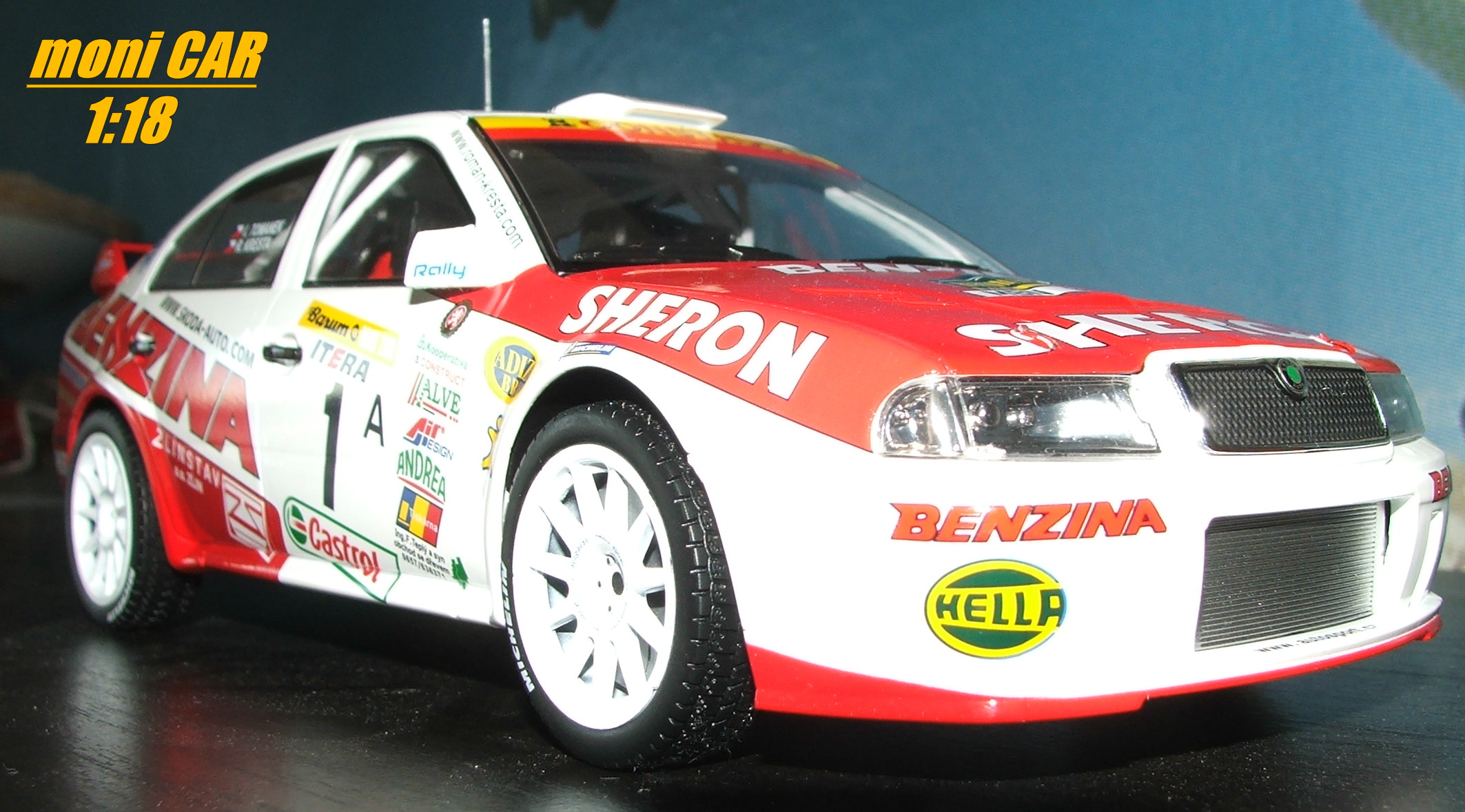 FOX18 Škoda Octavia WRC EVO 3 - No.1 (MBN 98-16) R. Kresta/J. Tománek (1:18) FOX18