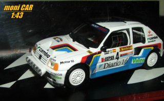 PEUGEOT 205 T16 No.4 - Antonio Zanini - Josep Autet - Rally RACE 1985 (1:43) Altaya/IXO