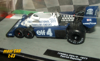 TYRRELL P34/2 No.4 - Patrick Depailler - F1 - 1977 (1:43) Altaya/IXO