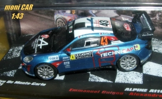ALPINE A110 R-GT No.43 - Emmanuel Guigou - Alexandre Coria - Rally Monte Carlo 2021 (1:43) Altaya/IXO