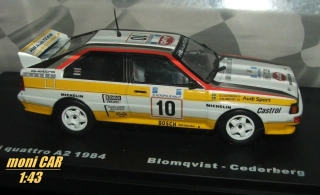 AUDI quattro A2 No.10 - Stig Blomqvist - Bjorn Ceterberg - Winner Acropolis rally 1984 (1:43) Altaya/IXO