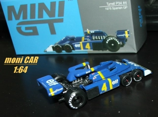 TYRRELL P34 No.4 - Patrick Depailler - GP Španielska 1976 (1:64)  MINI GT