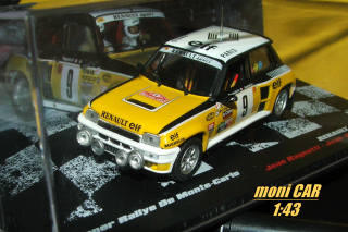 RENAULT 5 TURBO No.9 - Jean Ragnotti - Jean-Marc André - Winner Rallye De Monte-Carlo 1981 (1:43) Altaya/IXO
