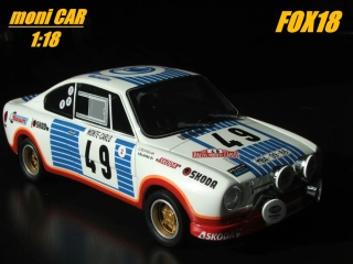 ŠKODA 130 RS No.49 - Václav Blahna - Lubislav Hlávka - Rallye Monte Carlo 1977 (1:18) FOX18